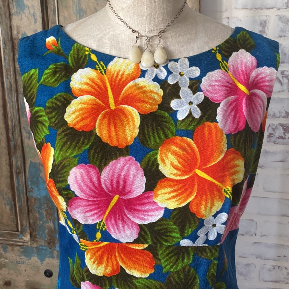 Vintage hawaiian wiggle UI-Maikai dress - Picture 2 of 11